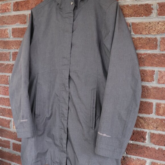 eddie bauer coat / jacket * size large * womens * gray * hooded * euc - Picture 11 of 16
